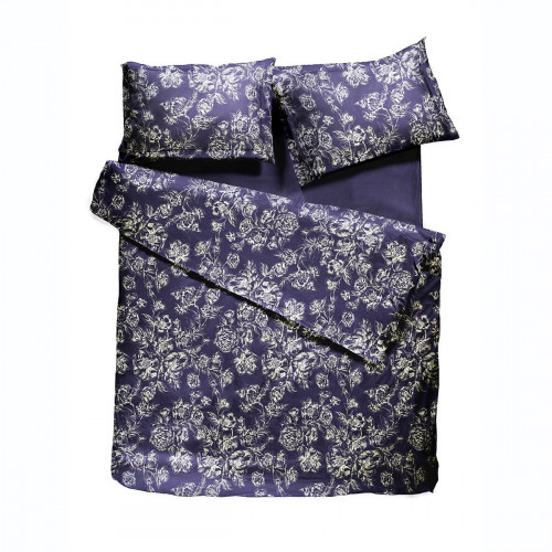 комплект постельного белья decoflux сатин евро peony indigo в Нижневартовске