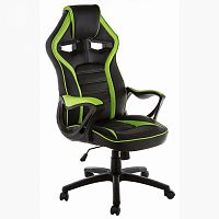 кресло компьютерное monza черное-зеленое в Нижневартовске