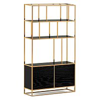 стеллаж makella new gold черный дуб в Нижневартовске