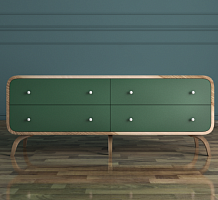 комод ellipse с изумрудными накладками в Нижневартовске