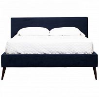 кровать двуспальная 160х200 синяя pola в Нижневартовске