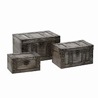 набор сундуков joshua 3 шт. бежевого цвета в Нижневартовске