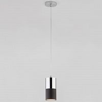 подвесной светильник eurosvet mini topper 50146/1 хром/черный в Нижневартовске