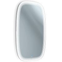 зеркало в ванную с подсветкой овальное белое 60х100 см matrix lux в Нижневартовске