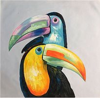 картина маслом туканы - 2 в Нижневартовске