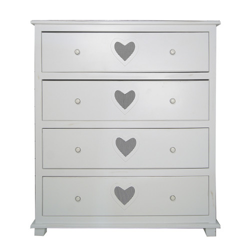 комод adelina 4 ящика белый в Нижневартовске