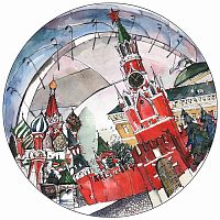 тарелка сувенирная спасская башня в Нижневартовске