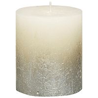 декоративная свеча большая rustic кремовая 80х68 мм в Нижневартовске