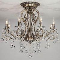 потолочная люстра eurosvet 12505/8 античная бронза strotskis в Нижневартовске