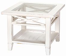 столик кофейный со стекл. верхом бретань белый в Нижневартовске