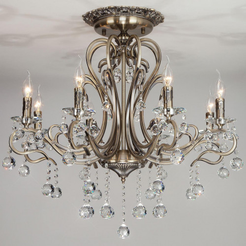 потолочная люстра eurosvet 12505/8 античная бронза strotskis в Нижневартовске