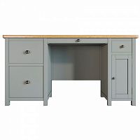 большой рабочий стол jules verne с узкой и широкой тумбами серый в Нижневартовске