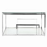 стол журнальный 130*60*45см хром в Нижневартовске