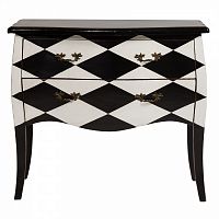 комод arlequin черно-белые ромбы в Нижневартовске