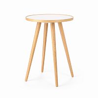 стол кофейный sputnik высота 55 диаметр 41 белый в Нижневартовске