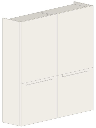 шкаф компланарный 110309 q25 белый в Нижневартовске