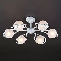 потолочная люстра eurosvet camomile 70089/6 белый с серебром в Нижневартовске