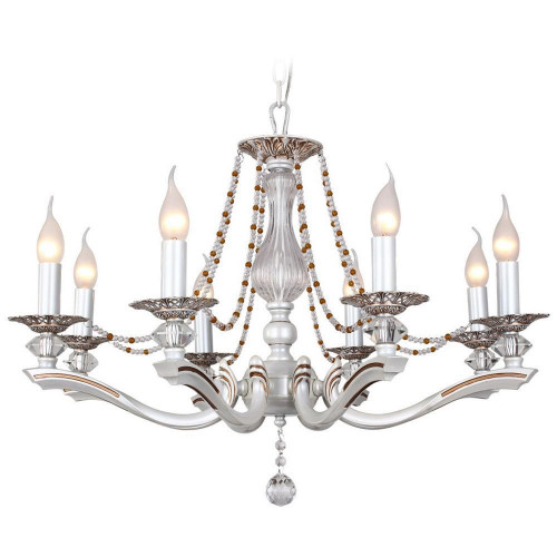 подвесная люстра idlamp eloisa 259/8-whiteplatina в Нижневартовске