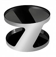 столик журнальный free spirit black silver хром в Нижневартовске