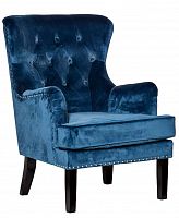 кресло велюр синий 77х92х105 в Нижневартовске