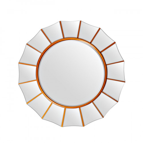 зеркало круглое стеклянное с золотой отделкой funn в Нижневартовске