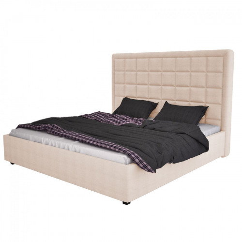 кровать двуспальная 160х200 светло-бежевая elizabeth в Нижневартовске