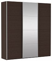 шкаф-купе для спальни е1 прайм трио (комбинированный фасад / одно зеркало) в Нижневартовске