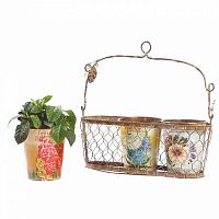 подвесная корзинка с декоративными горшками для цветов fleurette в Нижневартовске