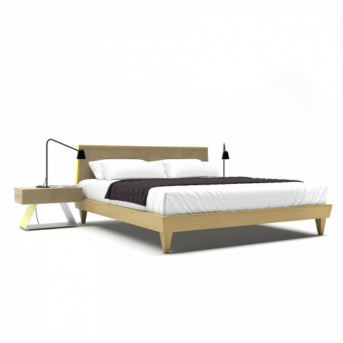 кровать двуспальная 180x200 светло-коричневая sens в Нижневартовске