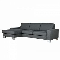 диван quattro угловой с левым модулем темно-серый в Нижневартовске