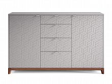 комод case №4 дуб тобакко / платиновый / гравировка 10 в Нижневартовске