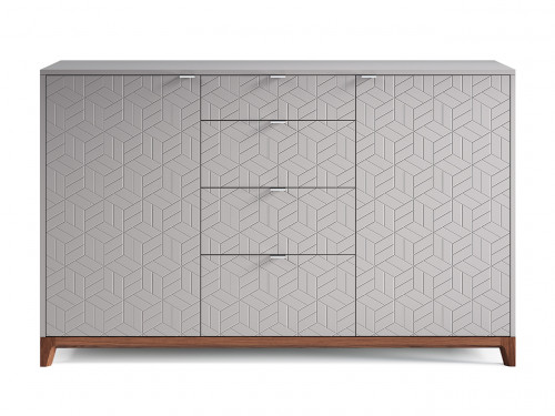 комод case №4 дуб тобакко / платиновый / гравировка 10 в Нижневартовске