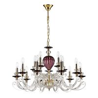 подвесная люстра odeon light siena 3929/15 красная в Нижневартовске