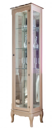 витрина mobilier de maison узкая высокая бежевая в Нижневартовске