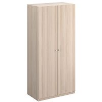 шкаф uno двухдверный ясень коимбра с зеркалом бежевый в Нижневартовске