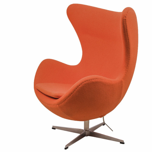 кресло egg chair кашемир оранжевое в Нижневартовске