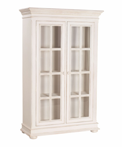 шкаф-витрина нордик с состариванием белый в Нижневартовске