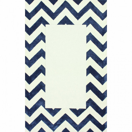 ковер zig zag синий с квадратом 120х180 в Нижневартовске