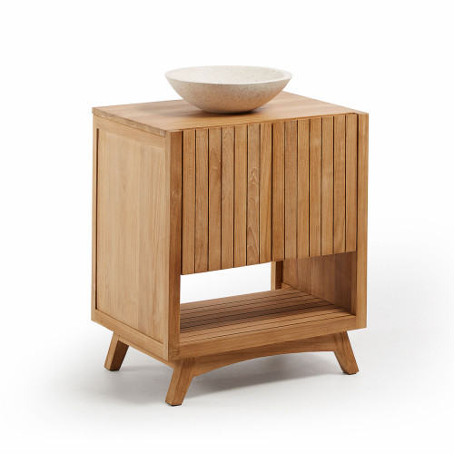 шкаф sunday для ванной комнаты 70x80 из тикового дерева terrazz sn010m47 от la forma (ex julia grup) в Нижневартовске