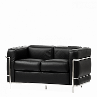 диван lc2 прямой черный в Нижневартовске