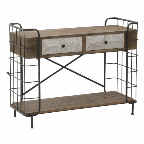 консоль met wood коричневая в Нижневартовске