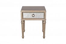 тумбочка прикроватная с ящиком и зеркальной отделкой в Нижневартовске