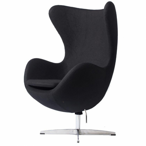 кресло egg chair кашемир черное в Нижневартовске