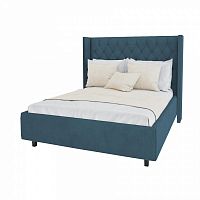 кровать wing-2 90х200 велюр морская волна р в Нижневартовске