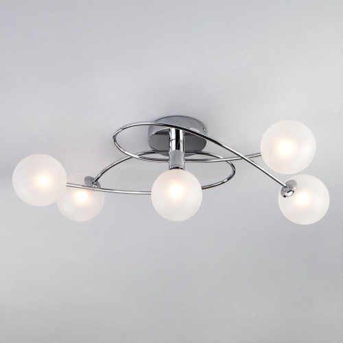 потолочная люстра eurosvet justin 30134/5 хром в Нижневартовске