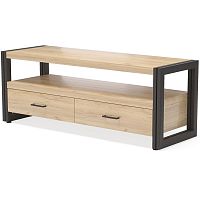 тумба под tv neo loft с двумя ящиками светло-коричневая в Нижневартовске