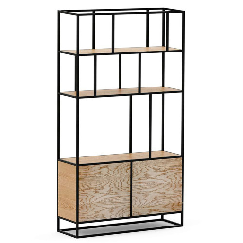 стеллаж makella new black темный дуб в Нижневартовске