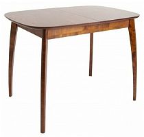 стол обеденный прямоугольный раздвижной из массива дерева "спайдер мини" (70 х 105/137,5 см), тёмный орех, экомебель в Нижневартовске