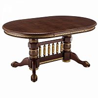 стол деревянный кантри орех с золотой патиной в Нижневартовске