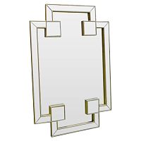 зеркало золотое прямоугольное в геометрической раме pompous bliss gold в Нижневартовске